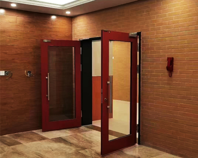Glass door